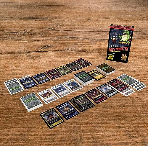 Brotherwise Games Boss Monster 10th Anniversary Edition | 30 Min Playing Time, 2-4 Players, Ages 13+, Building Card Game with New Rooms, Bosses, Spells & Modernized Rules