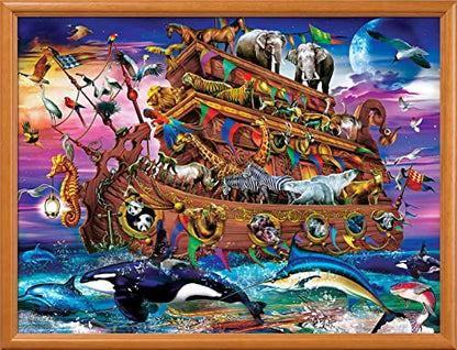 Masterpieces 300 Piece EZ Grip Jigsaw Puzzle - Noah's Arc - 18"x24" - size: 300 Piece