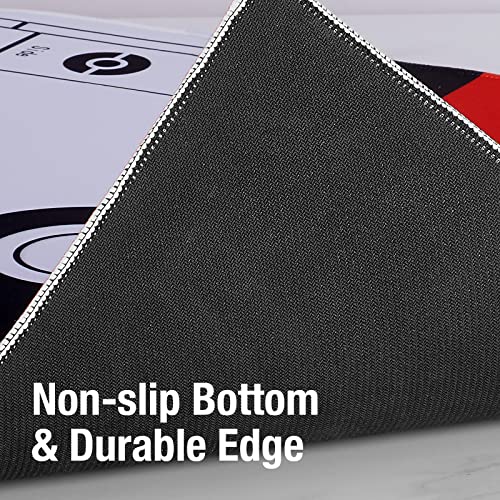 Biouai Playmat for Card Gameplay - Play Mat with Tube for 2 Player Trainer Game Playing（Red）