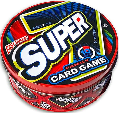 Super 7 Family Card Game Collectible Tin – for Kids and Adults, Family Game Night, Fast Games, Easy to Learn, 2-7 Players, Ages 7 to 107!