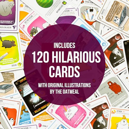 Exploding Kittens Party Pack, 2-10 Players, Ages 7+, Party Card Game | More players, more cards, more chaos! Quick-to-learn card game plays up to 10 and is great for parties or family game night - style: Larger Party Edition
