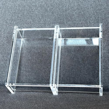Double Deck Acrylic Playing Card Case/Holder, Clear Storage Playing Card Box - Fits Most Standard Size Playing Cards and Bridge Size Cards - color: Double Deck