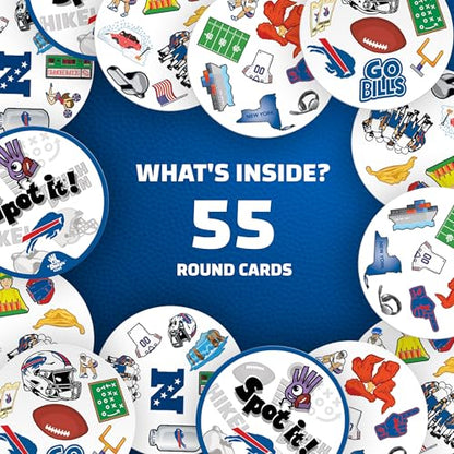 Masterpieces Officially Licensed NFL Buffalo Bills Spot It Game for Kids and Adults | Officially Licensed, For Kids and Adults - style: Buffalo Bills