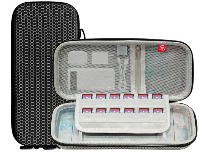 Travel Carrying Case for Nintendo Switch 2, Large Capacity Premium EVA Case | 11.61-Inch Portable Bag, Hard Cover, 24 Game Card Slots and Accessory Storage, Black - style: Large Capacity Playstation Case