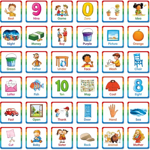 Hebayy Memory Matching Game, 72 PCS Sight Words Matching Cards for Kids, 36 Pairs Memory Cards, Educational Toy for Children to Learn Sight Words 5+ Years Old - style: Sight Words-A