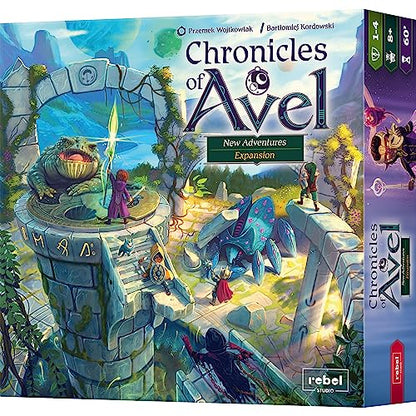 Chronicles of Avel: New Adventures Expansion - Fantasy Game, Cooperative Strategy Game for Kids and Adults, Ages 8+, 1-4 Players, 60 Minute Playtime, Made by Rebel