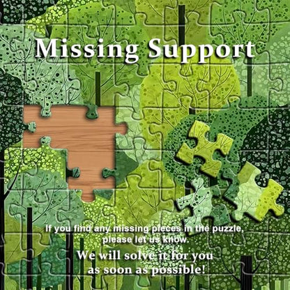 Impossible Puzzle for Adults 1000 Piece, PICKFORU Verdant Path Jigsaw Puzzle Nature Plant, Forest Puzzle Landscape Scenic Tree - style: Verdant Path Puzzle