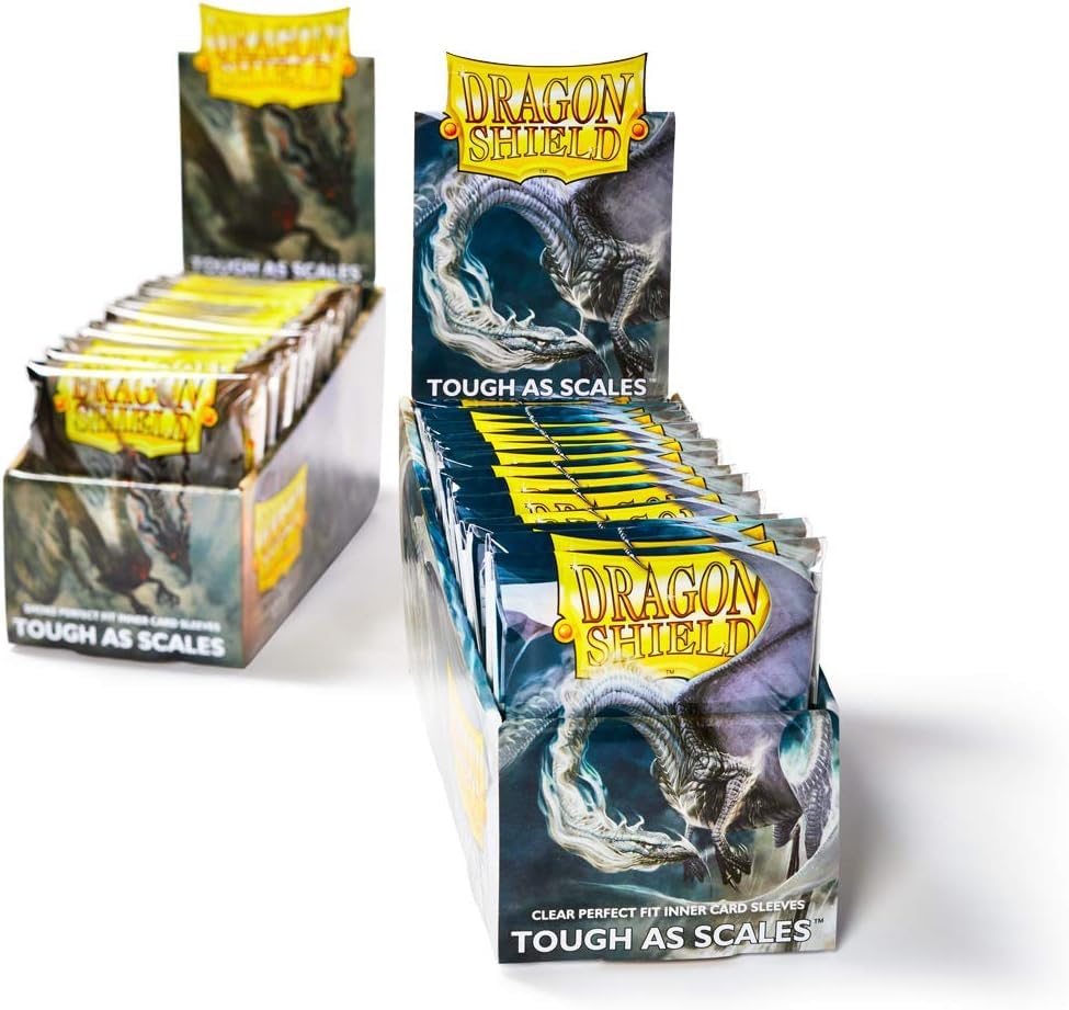 Dragon Shield Perfect Fit Inner Card Sleeves Standard Size (100 CT) – PVC-Free Polypropylene Double-Sleeve Protection Compatible with Pokemon, One Piece & Magic The Gathering – Clear - color: Perfect Fit, size: Standard Size