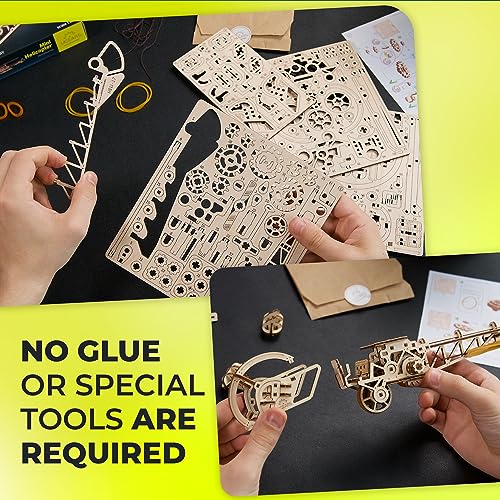 UGEARS Wooden 3D Puzzles for Adults - Easy Mini Helicopter Model Kit – Experience Aerial Innovation with Mechanical Puzzles DIY Kits for Adults - Ideal for Hobbyists, Aviation Enthusiasts - 167 Pcs - color: Mini Helicopter