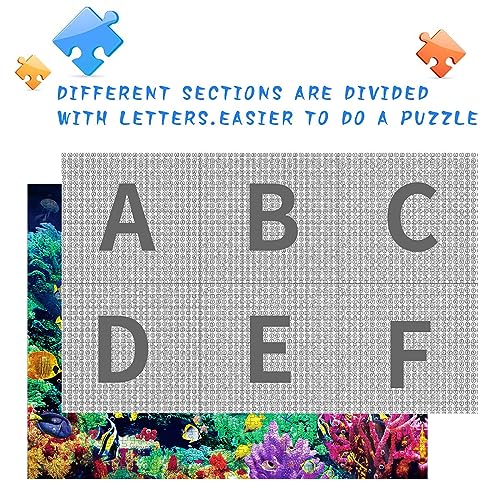 Nattork Jigsaw Puzzles 1000 Pieces for Adults, Families (Sea World) Pieces Fit Together Perfectly - size: Sea - 1000pcs