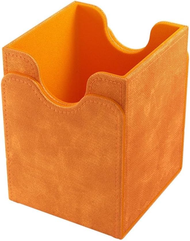 GameGenic Card Deck Box – Deck Box: Squire XL Orange 100CT – Durable and Sturdy TCG, OCG Card Storage – Compatible with Pokemon Yugioh Commander and MTG Magic: The Gathering Cards - color: Orange