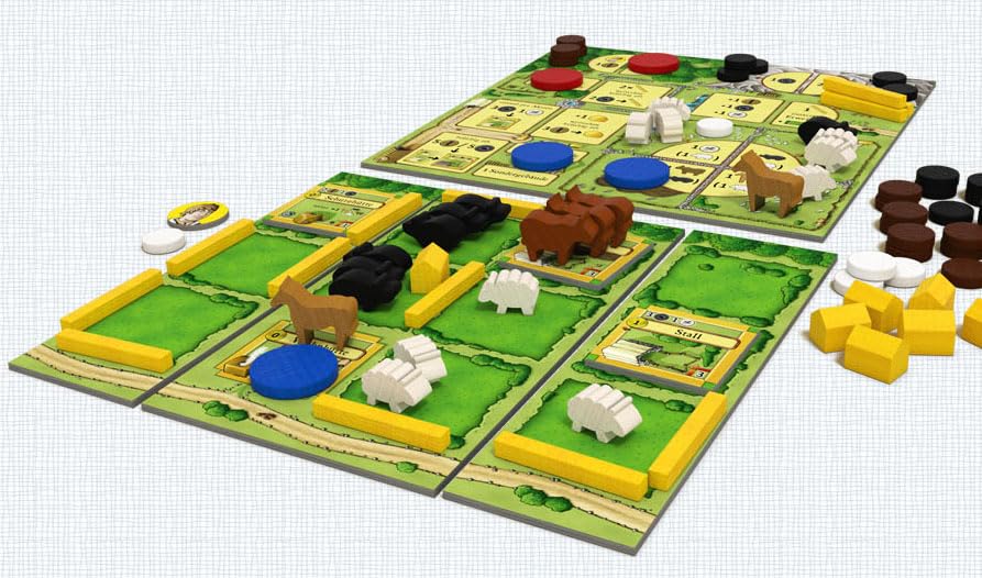 Agricola All Creatures Big and Small The Big Box | Farming Game | Strategy Game for Adults and Kids | Family Board Game | Ages 10+ | 2 Players | Average Playtime 30 Minutes | Made by Lookout Games - size: Medium, style: Classic