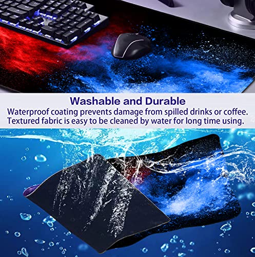 Colorful Starry Sky Mouse Pad, Office, Keyboard, Laptop, and Home Desk Pad | Large Extended Mouse Pad; Full Desk Coverage; Waterproof Coating; Stable Anti-Slide Base For Gaming, Office, Study Daily Use - color: Colorful Starry Sky