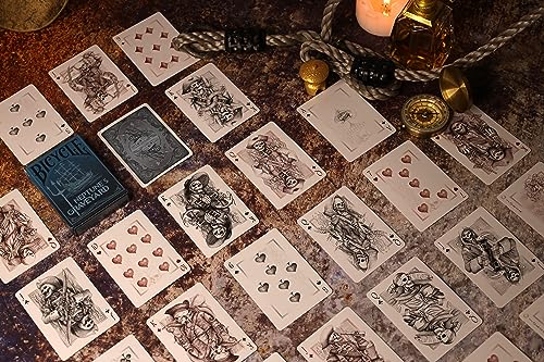 Neptune’s Graveyard Bicycle Pirate Ship & Mermaid Playing Cards - Premium Quality, Ideal for Pirate Parties, Ocean-Themed Decorations & Gifts - 2-Pack Set