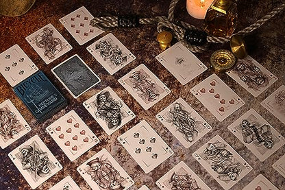 Neptune’s Graveyard Bicycle Pirate Ship & Mermaid Playing Cards - Premium Quality, Ideal for Pirate Parties, Ocean-Themed Decorations & Gifts - 2-Pack Set