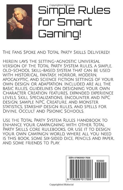 the Total Party System Rules Handbook: Setting-Agnostic Universal RPG