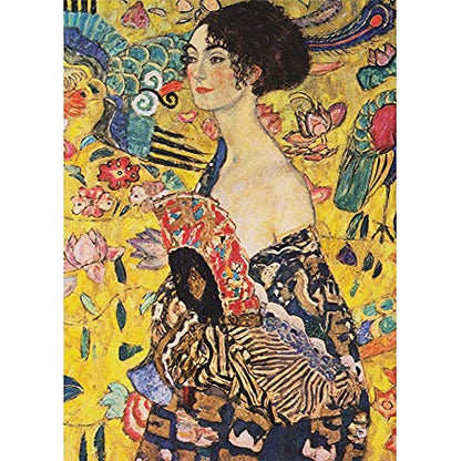 MaxRenard Game Jigsaw Puzzle 1000 Pieces and Up Fine Art Collection Toy Klimt Lady with Fan - color: A009