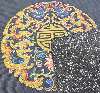 Chinese Style Mahjong Mat, 31.5 * 31.5'' Anti Slip and Noise Reduction Mahjong Table Mat for Poker, Card, Board & Tile Games (Black) - style: Black
