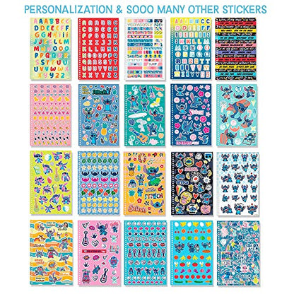 Fashion Angels Disney Stitch Sticker Book, Includes 1,000+ Stickers & Collector Pages, Disney Lilo and Stitch Stickers, Ideal for Accessorizing Kids Notebooks & More | Includes 1,000+ Stickers & Collector Pages, Ideal for Accessorizing Kids Notebooks & Mo