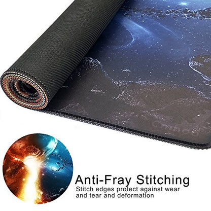 XXL Professional Large Mouse Pad & Computer Game Mouse Mat (35.4x15.7x0.1IN, 90x40 fireball007) - color: 90x40 fireball007, size: 35.4x15.7x0.1IN