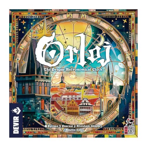 Devir - Orloj: The Prague Astronomical Clock Board Game, Heavy Strategy Game for Experts & Adults, Ages 14+, 1-4 Players, 120 Playtime, (English Version)