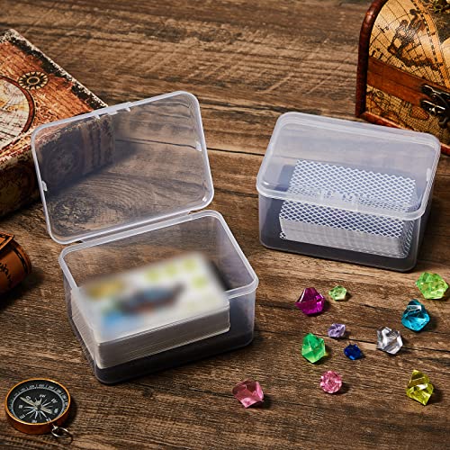 8 Pcs Plastic Card Case Boxes for 162 Pcs Game Cards 3 Decks of Playing Card Clear Plastic Holder Box Organizer for Travel Game, 4. 7 x 3. 3 x 2. 5 Inch, Cards Not Included