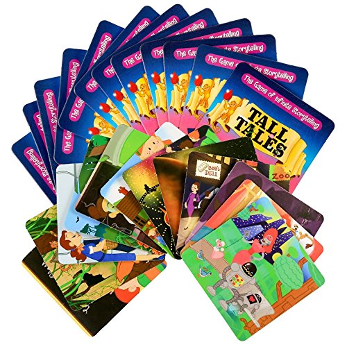 SCS Direct, Tall Tales Story Telling Board Game - The Educational Family Game of Infinite Storytelling -Award-Winning Educational Game, 5 Ways to Play - Promotes Creativity & Language Skill, Gift - color: Tall Tales Original Game