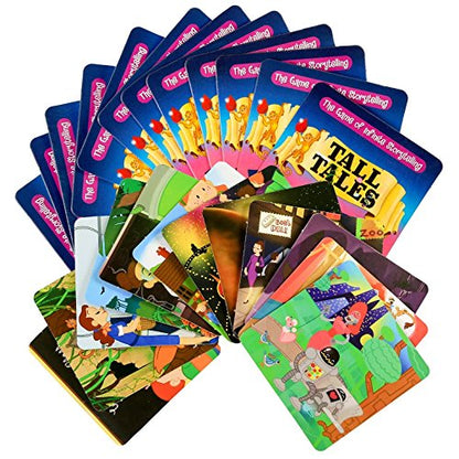 SCS Direct, Tall Tales Story Telling Board Game - The Educational Family Game of Infinite Storytelling -Award-Winning Educational Game, 5 Ways to Play - Promotes Creativity & Language Skill, Gift - color: Tall Tales Original Game