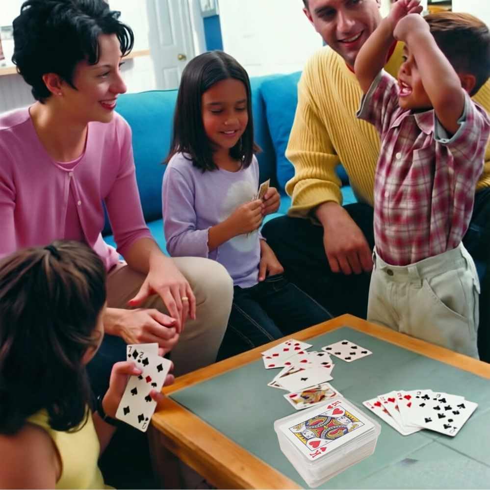 4PCS Plastic Game Card Storage Box, Card Case for UNO Cards, playing card box, High Capacity Playing Card Case (NO Cards)