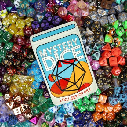 1985 Games Mystery Dice, DND Dice Set of 7 Polyhedral Dice, Wide Range of Patterns, Gaming Dice, Suitable for Role Playing, Table Games (Mystery Pack of 1) - color: Mystery Dice, size: Pack of 1