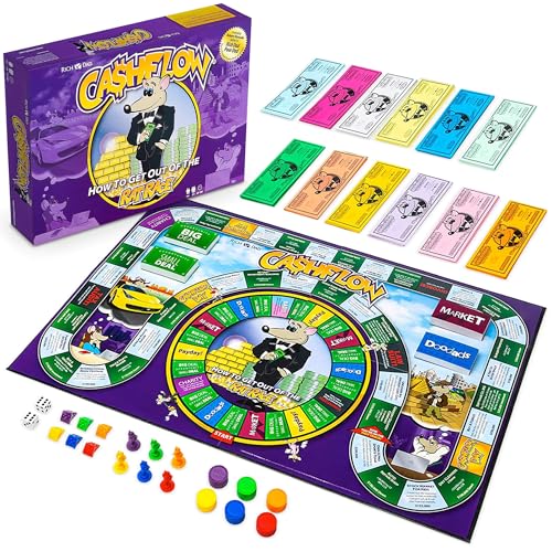 Rich Dad CASHFLOW Board Game, Educational Business & Finance Literacy Game, Ages 14 & Up - Financial Learning Games for Kids, Teens, Adults and Family - style: Adult Version