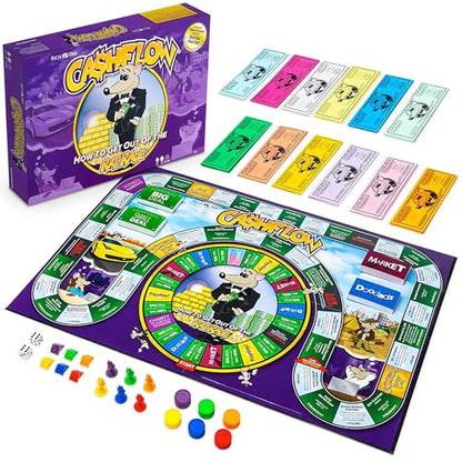 Rich Dad CASHFLOW Board Game, Educational Business & Finance Literacy Game, Ages 14 & Up - Financial Learning Games for Kids, Teens, Adults and Family - style: Adult Version
