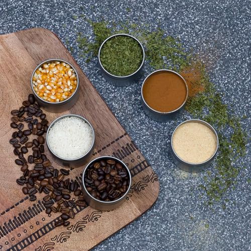 Cornucopia Brands 4-Ounce Metal Tins/Candle Tins (24-Pack); Round Containers w/Slip-On Lids for Party Favors, Candle Making, Spices, Gifts