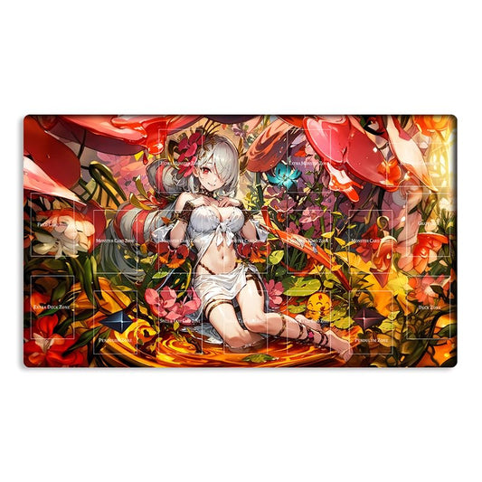 New Playmat LX14 TCG OCG CCG Trading Card Game Mat Mouse Pad with Zones + Bag (Z0039-323-A)