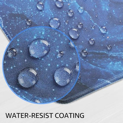 KTRIO Large Gaming Mouse Pad, Desk Mat, 31.5 x 15.7 in, Blue Marble, XXL | Smooth Micro-Weave Surface, Artistic Pattern Design, Non-Slip Rubber Base, Durable Stitched Edges, Office & Home Use - color: Blue Marble, size: 31.5l X 15.7w Inches