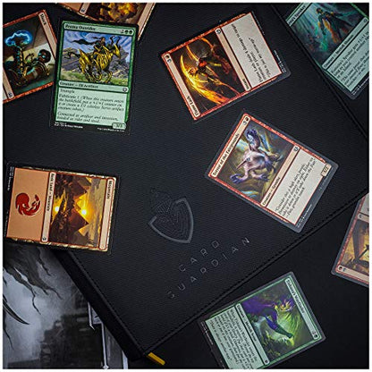 Card Guardian - 9 Pocket Premium Black Card Binder with Zipper for 360 Cards - Trading card binder with Side Loading Pockets for Trading Card Games -TCG Binder (Black) - color: Black