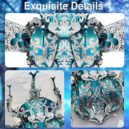 Piececool 3D Metal Puzzles for Adults, Rhinoceros Beetle 3D Model Building Kits Insect Themed Brooch Assembling DIY Crafts Creative Birthday Gifts,22Pcs - color: Rhinoceros Beetle