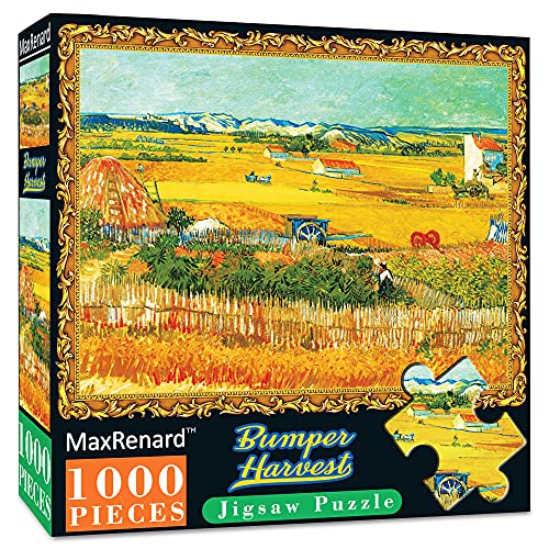 MaxRenard Game 1000 Pieces Jigsaw Puzzle Fine Art Collection Toy Bumper Harves by Vincent Willem Van Gogh - color: A039