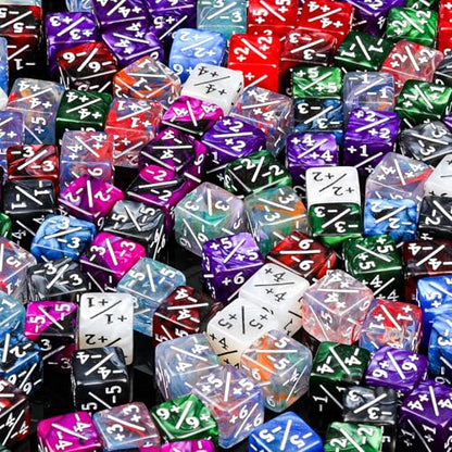 400 Pieces Magic Life Counter Token Dice Compatible with Magic Card Game Accessories CCG Creature Stats 12 Colors