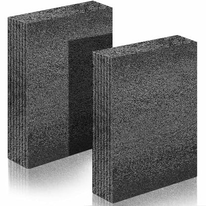 Hoolerry 2 Pcs Customizable Polyethylene Foam Packing Inserts for Cases Thick Polyethylene Cuttable Foam Sheet for Tool Box, Camera, Crafts, Storage and Crafts (12" X 6" X 2",Black) - size: 12" X 6" X 2"