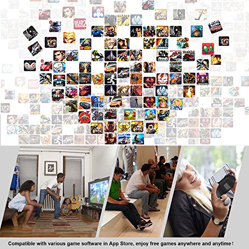 Mobile Gaming Controller for iPhone iOS Android PC Wireless Gamepad Joystick for iPhone 17/iPhone 16/15/14/12, iPad, MacBook, Galaxy S22/S21/S20, TCL, Tablet, PC - 18+ Hour Battery Life - Call of Duty - color: Red+Blue