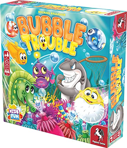 Bubble Trouble – Board Game by Pegasus Spiele 1-4 Players – Board Games for Family – 15-25 Minutes of Gameplay – Games for Family Game Night – Kids and Adults Ages 5+ - English Version