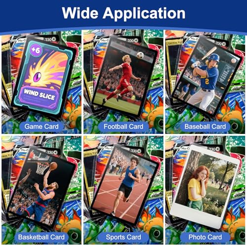 400 Pcs Soft Trading Card Sleeves, Top Loading Penny Card Sleeves for Standard Cards 2.5" X 3.5"，Ultra-Clear Card Protector for Game Cards, Baseball,Sports Cards,Mini Photos