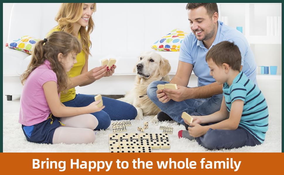 Domino Set for Adults, Double Nine Dominoes Set with Wooden Case for Classical Board Games, for Family and Kids,55 Tiles (2-4 Players) | For 2-4 players, 55 Ivory Domino tiles, Metal spinners, portable wood case, family game, board game, Parent Gift choic