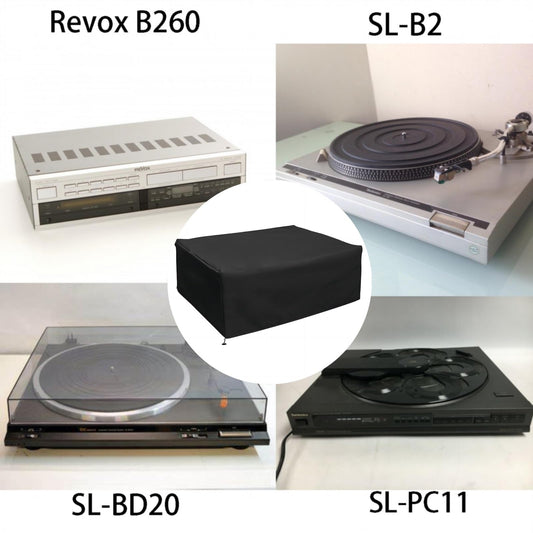 Turntable Dust Cover(2 pack),Record Player Turntable Cover,Suitable for Most Models of Record Player Turntables SL-Q300/SL-B250 /SL-B260 /SL-BD20 /SL-BD27 /SL-BD35 /SLD-20 /SL-PC11(Black) - color: Black 2 Pack