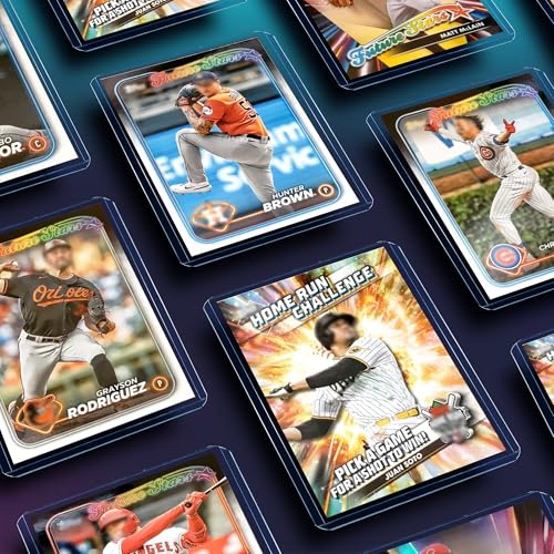 400 Card Sleeves, Clear Hard Sleeves for Cards, 3"X4" Baseball Card Sleeves, Blue Hard Plastic Card Protectors for Trading Sports Football Game Cards (200 Hard Sleeves+200 Penny Sleeves) - size: 200 pcs + 200 pcs Blue