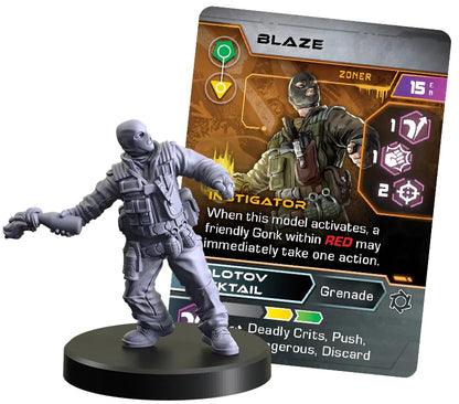 Monster Fight Club Cyberpunk Red Combat Zone Board Game Expansion: Zoners Starter Gang - style: Zoners