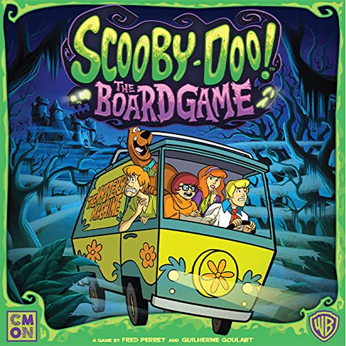 CMON Scooby-Doo! The Board Game - Cooperative Mystery Game Based on The Hit TV Series, Family Fun for Kids & Adults, Ages 10+,1-5 Players, 30 Minute Playtime