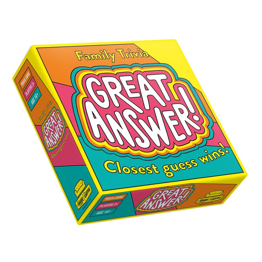 Hygge Games Great Answer! Fun Family Trivia Game | Closest Guess Wins