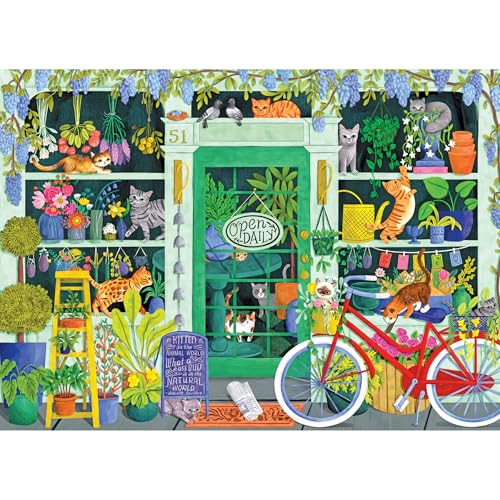 RoseArt - Soft Touch - Cat Flowers - 1000 Piece Jigsaw Puzzle for Adults - style: Cat Flowers